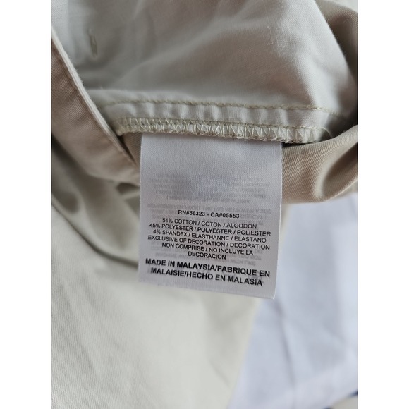 Nike Golf Shorts Womens 12 Beige Khaki Fit Dry Chino Performance Walking Casual - Picture 7 of 7